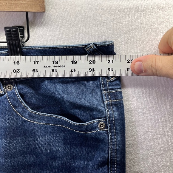 Maurices Bootcut Jeans Womens 22W Short Plus size Blue Denim Stretch Comfy 2364 - Picture 4 of 10